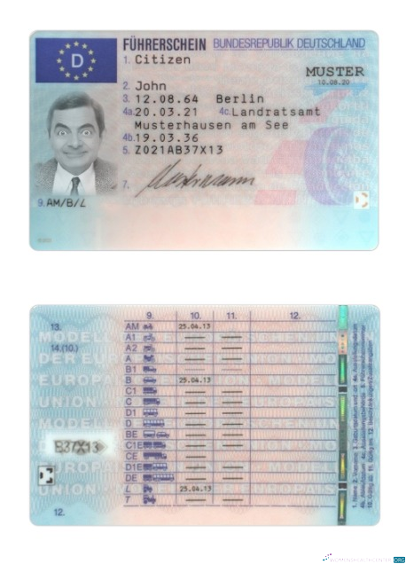 download Germany driving license 2021 present